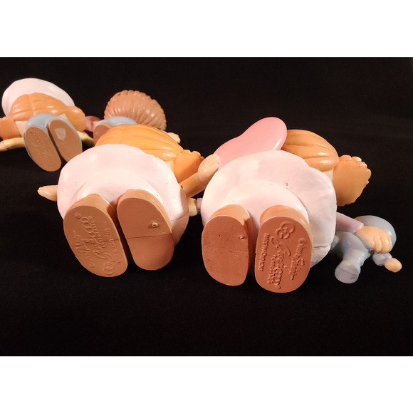 Vintage Bumpkins Lot 5 Girl & Boy 2.5" Toy Figure Fabrizio George Good 1985 PVC - Picture 10 of 10